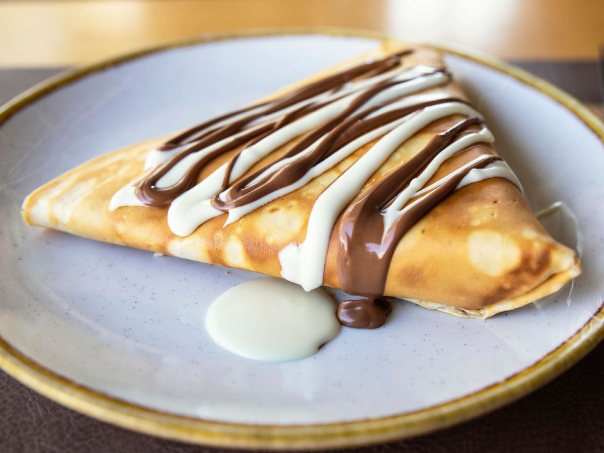Crepes de castañas con chocolate