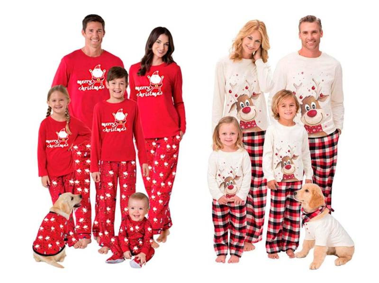 Puedes encontrar el mismo modelo de pijama navideño en tallas para toda la familia / Fotos: Amazon Puedes encontrar el mismo modelo de pijama navideño en tallas para toda la familia / Fotos: Amazon