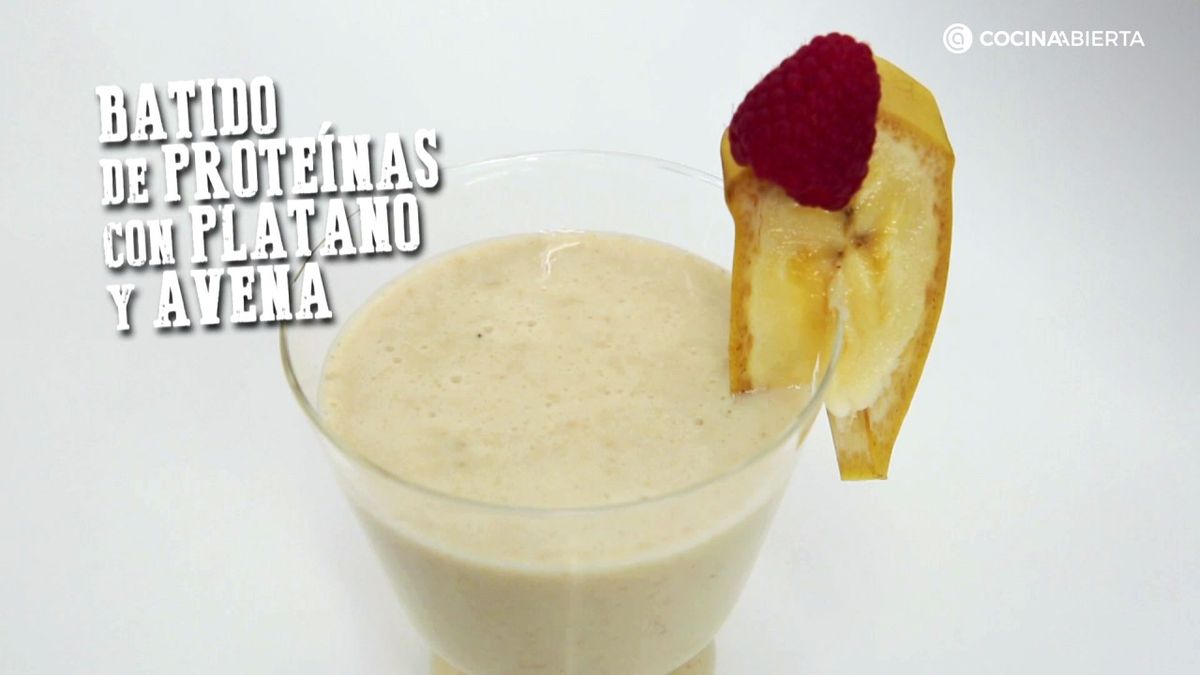 Un batido de plátano y avena es perfecto para tomar después de hacer ejercicio