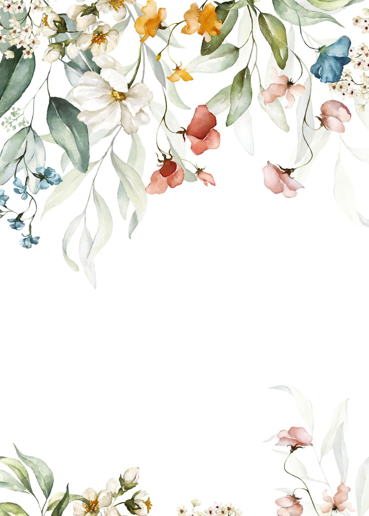 Ilustraciones de flores.
