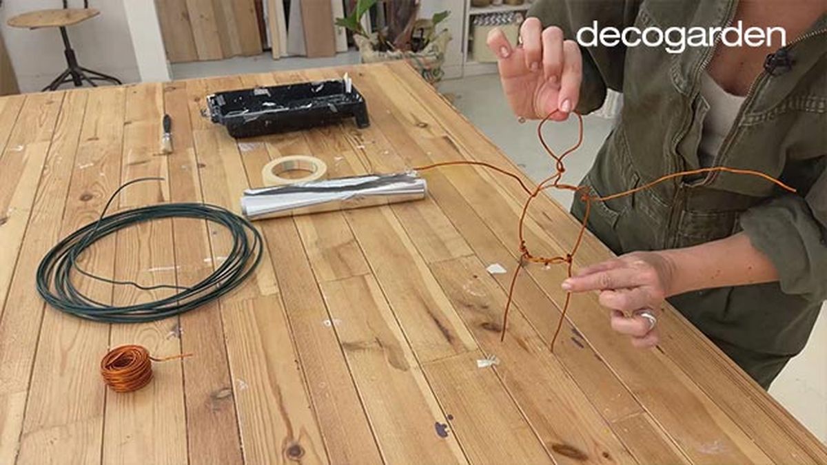 figuras alambre papel paso 3