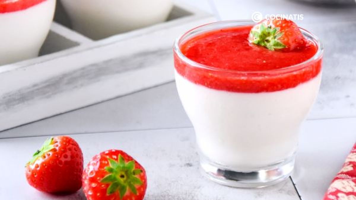 Panna cotta vegana con fresas / Fotos: Sonia Mas