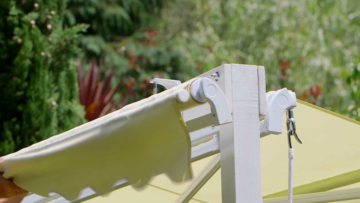 Hacer un soporte con toldos para una hamaca paso 11