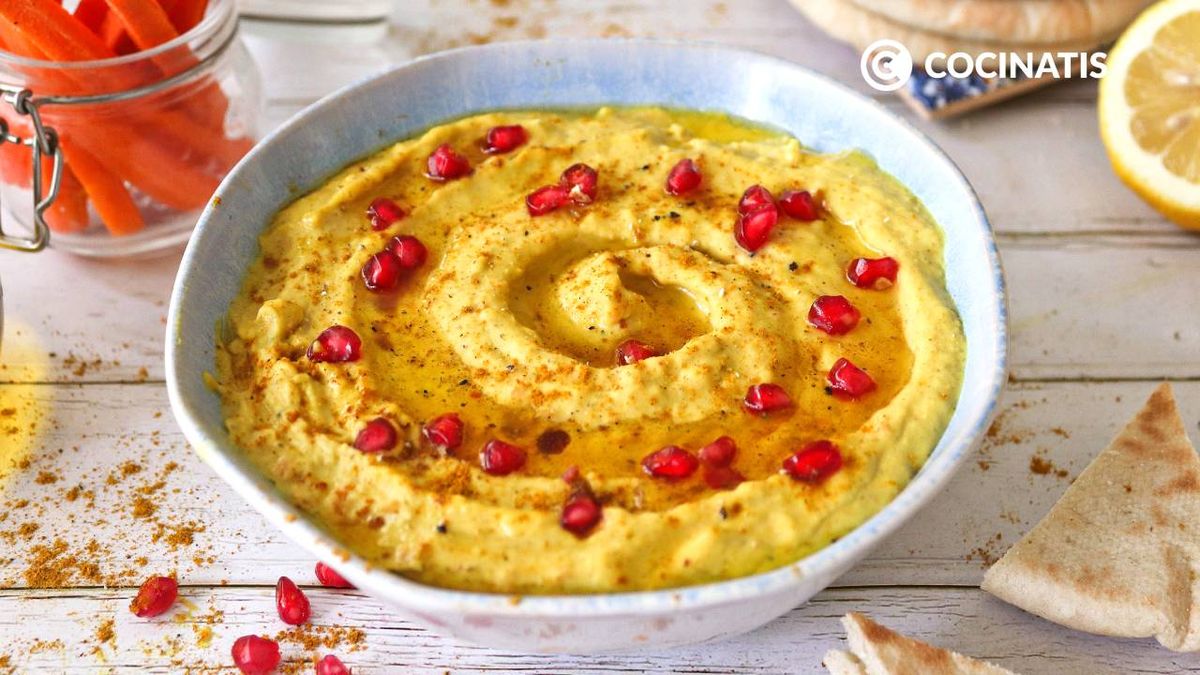 receta hummus de alubias blancas y curry