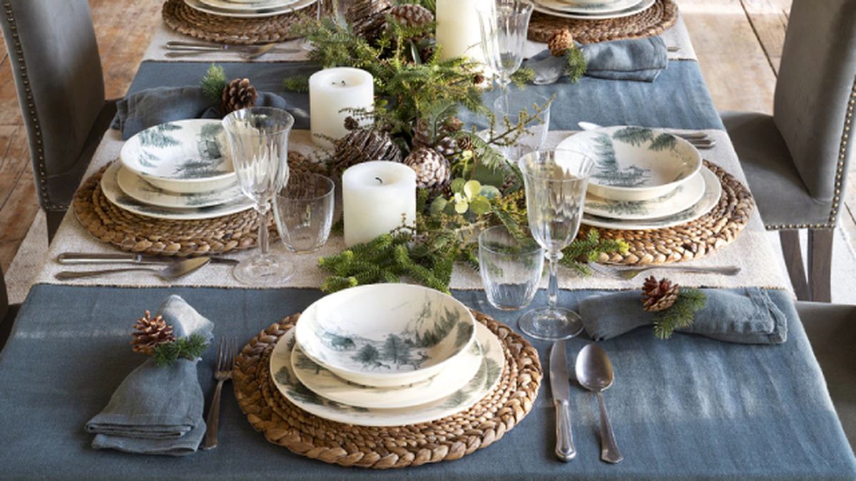 vajillas navidenas laponia el corte ingles