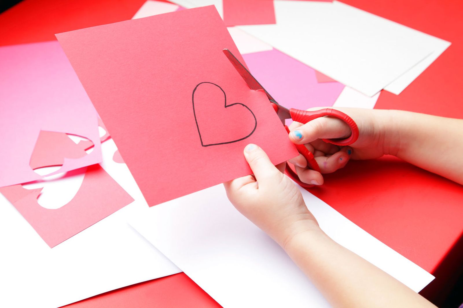 tarjeta san valentin niños tarjeta cartulina paso 1 tarjeta san valentin niños tarjeta cartulina paso 1