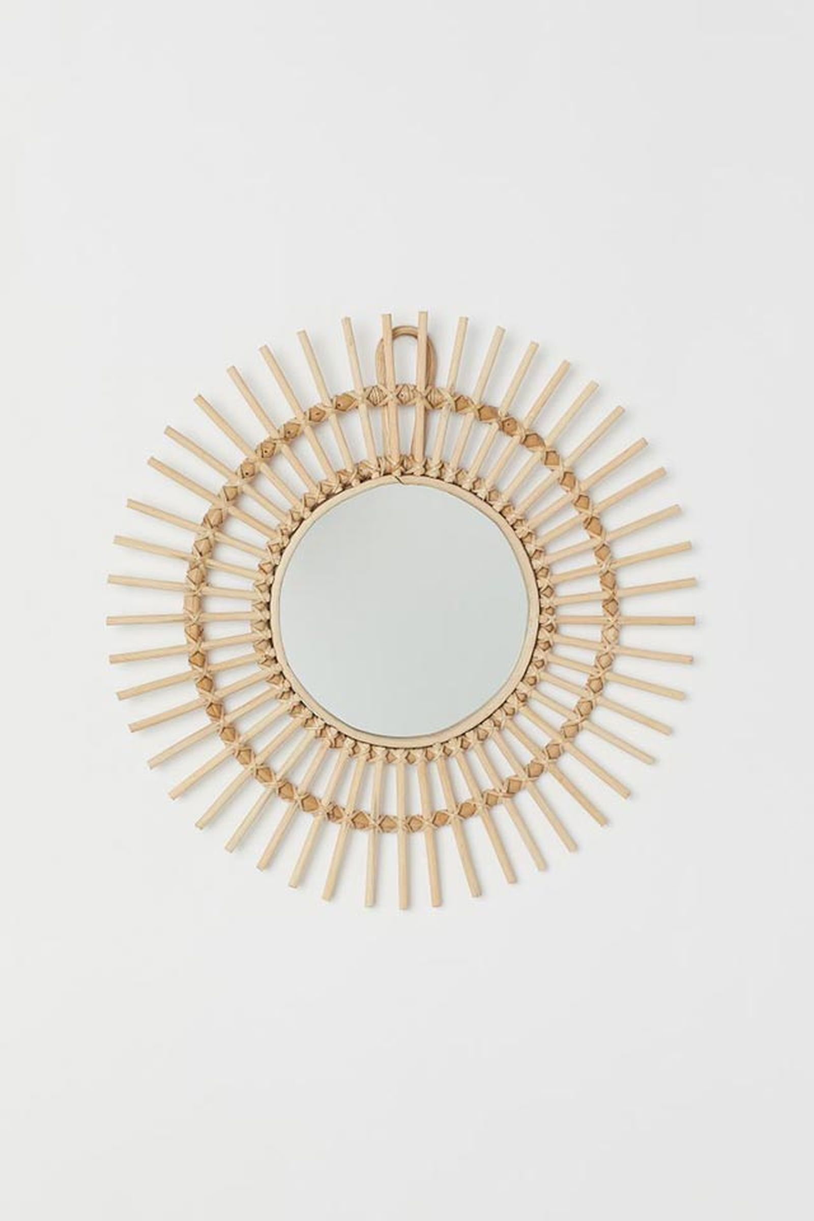 espejo mimbre h&m home