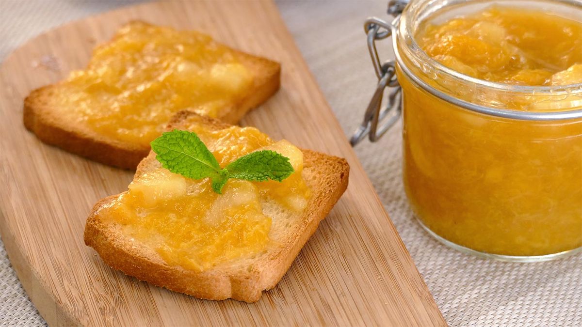 Mermelada de melocotón y manzana (sin azúcar)