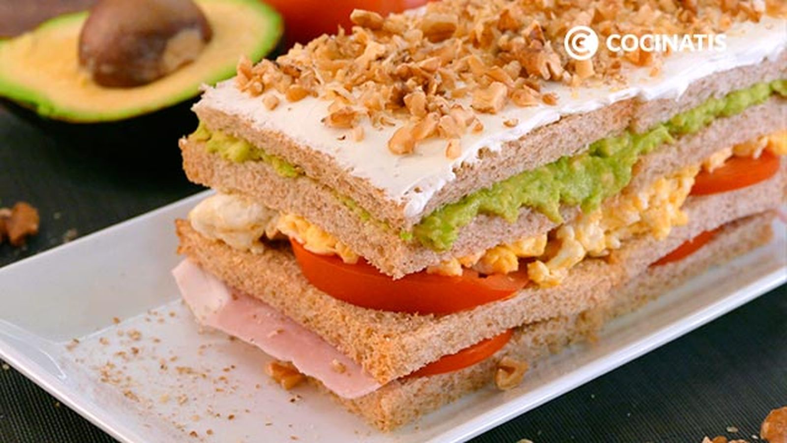 Receta de pastel salado con pan de molde paso 7 Receta de pastel salado con pan de molde paso 7