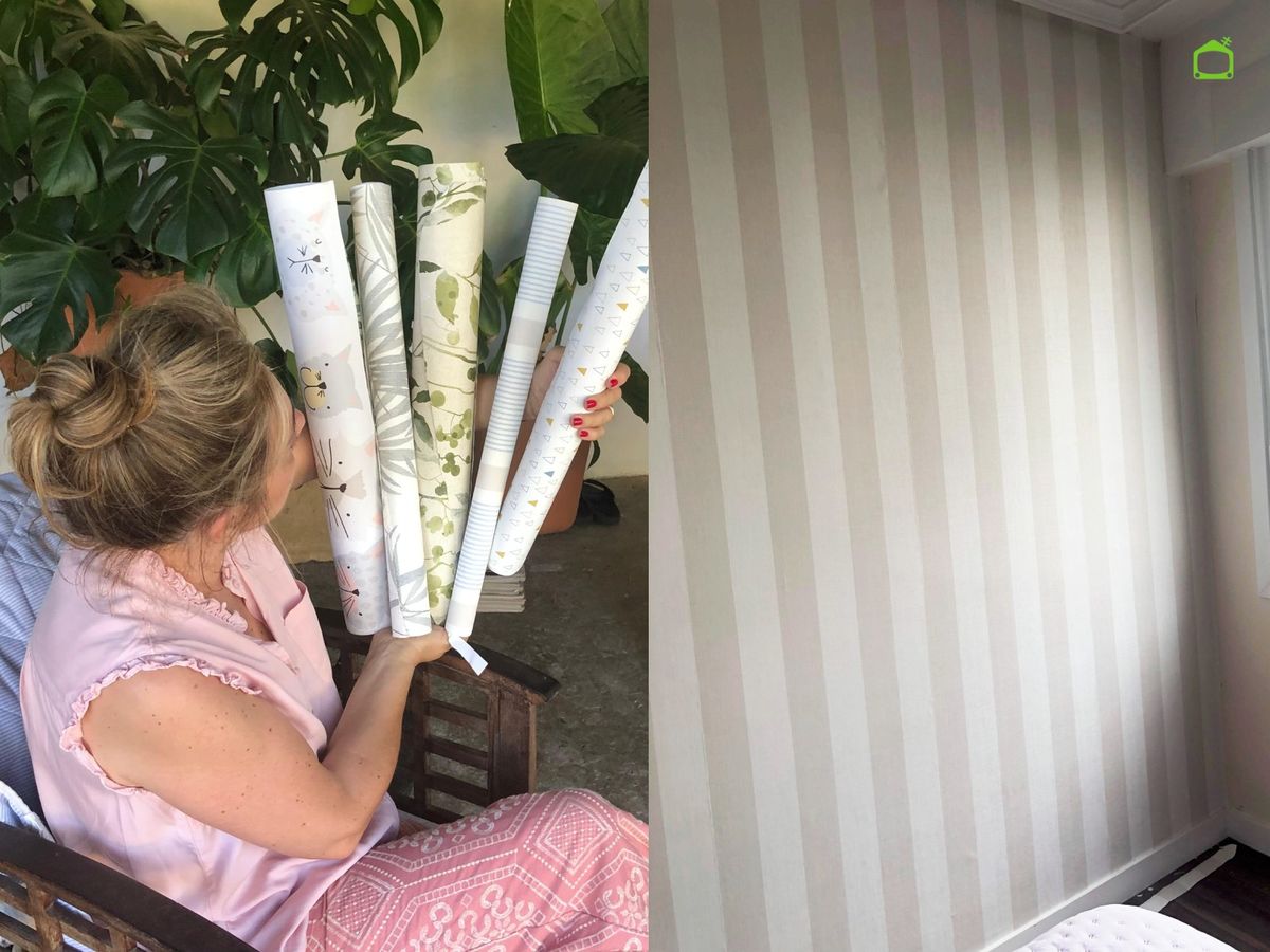 El papel de pared ofrece múltiples estampados para transformar tu habitación