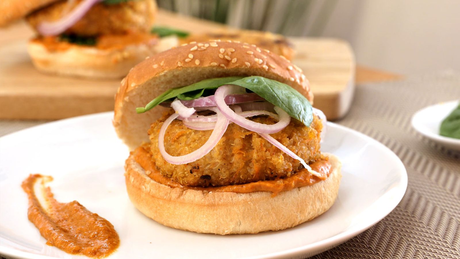 Receta de hamburguesas de quinoa paso 7 Receta de hamburguesas de quinoa paso 7