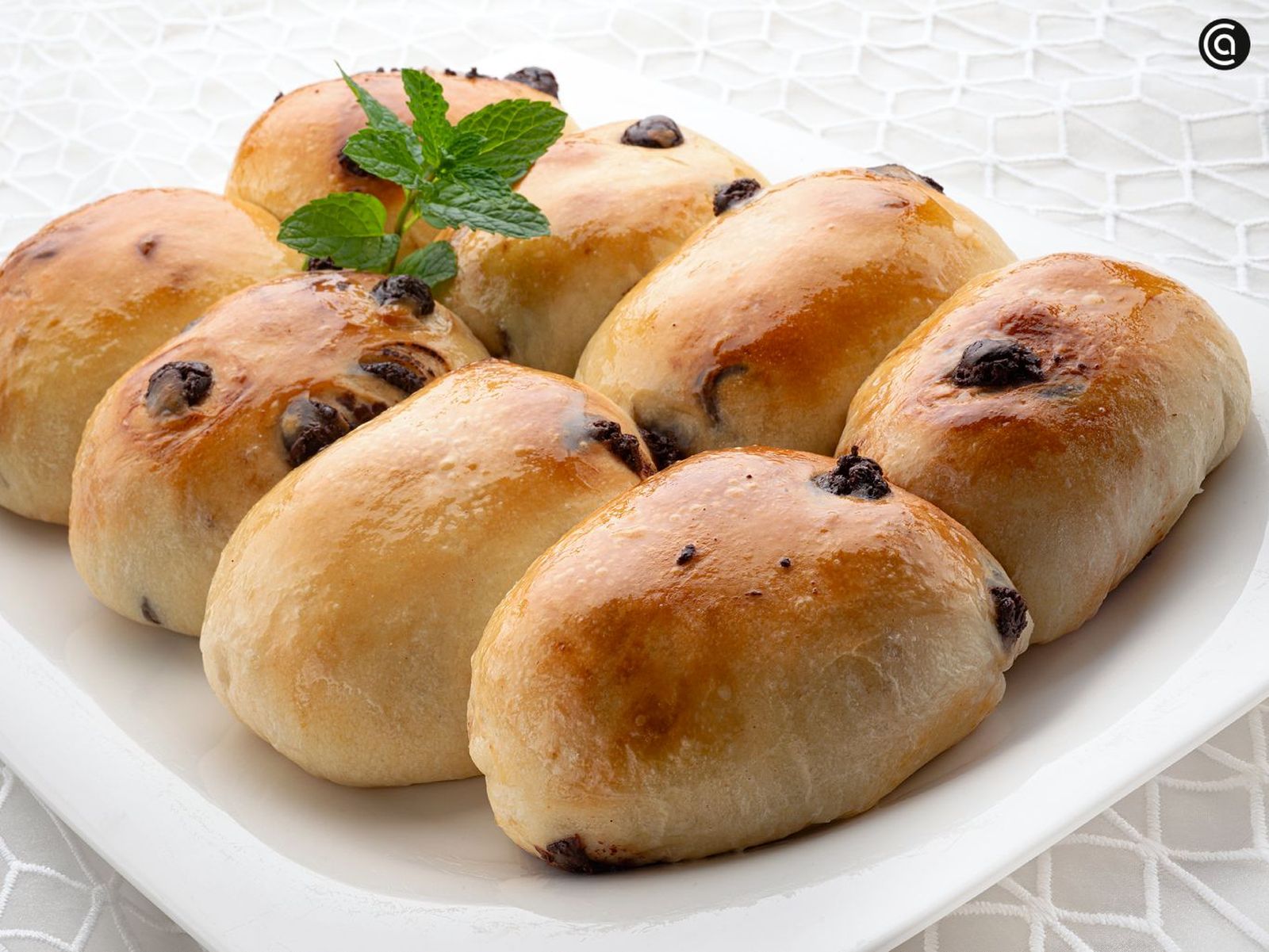 Bollo de leche con chocolate