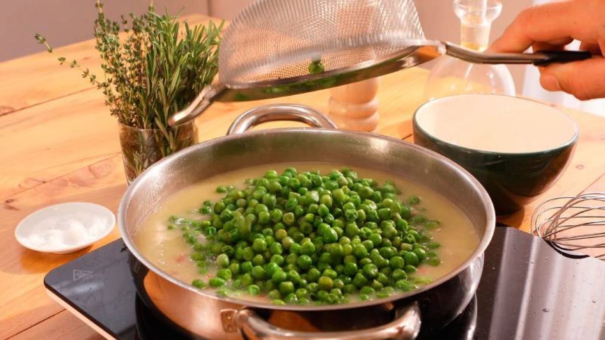 Guisantes con jamón   Paso 5