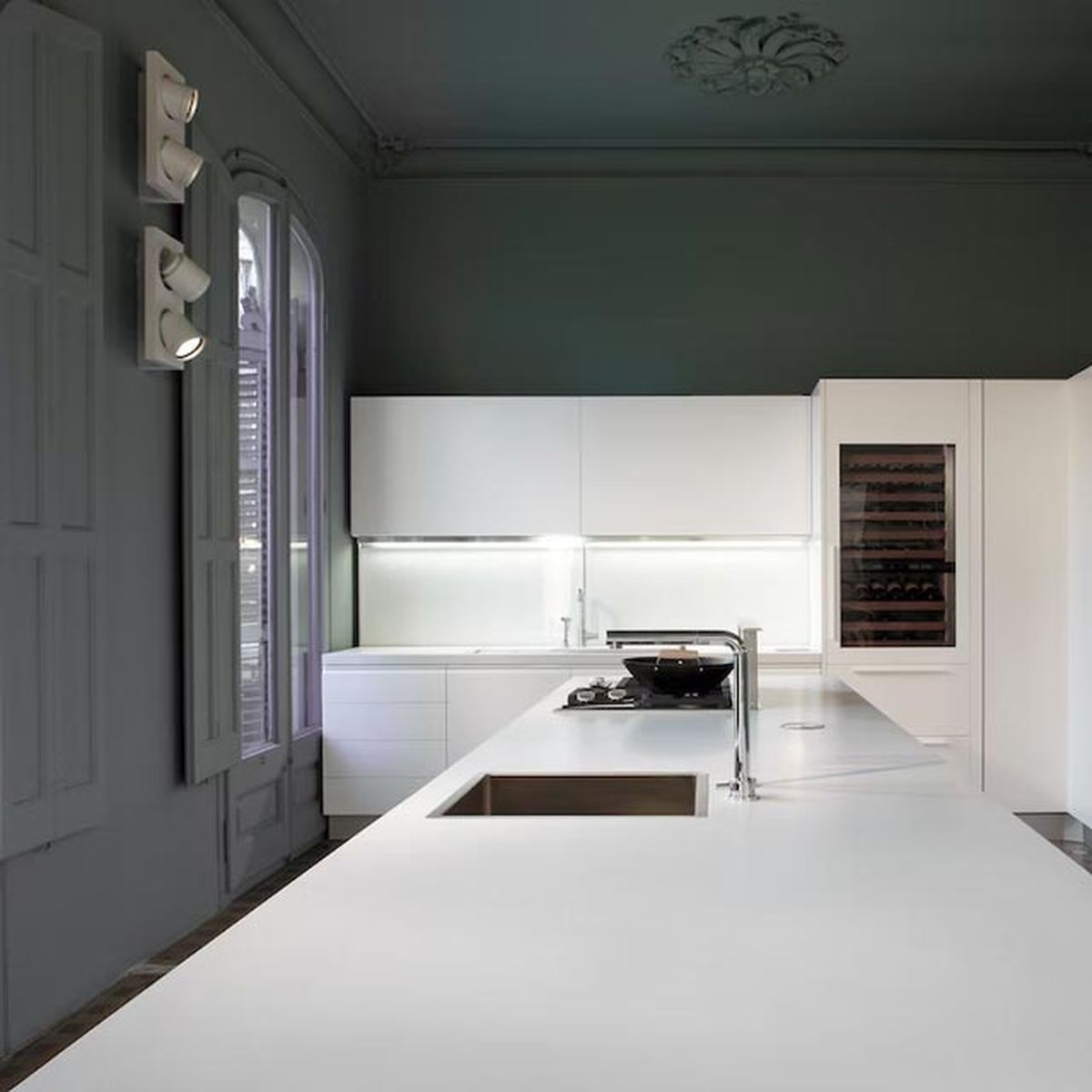 cocina silestone blanco zeus
