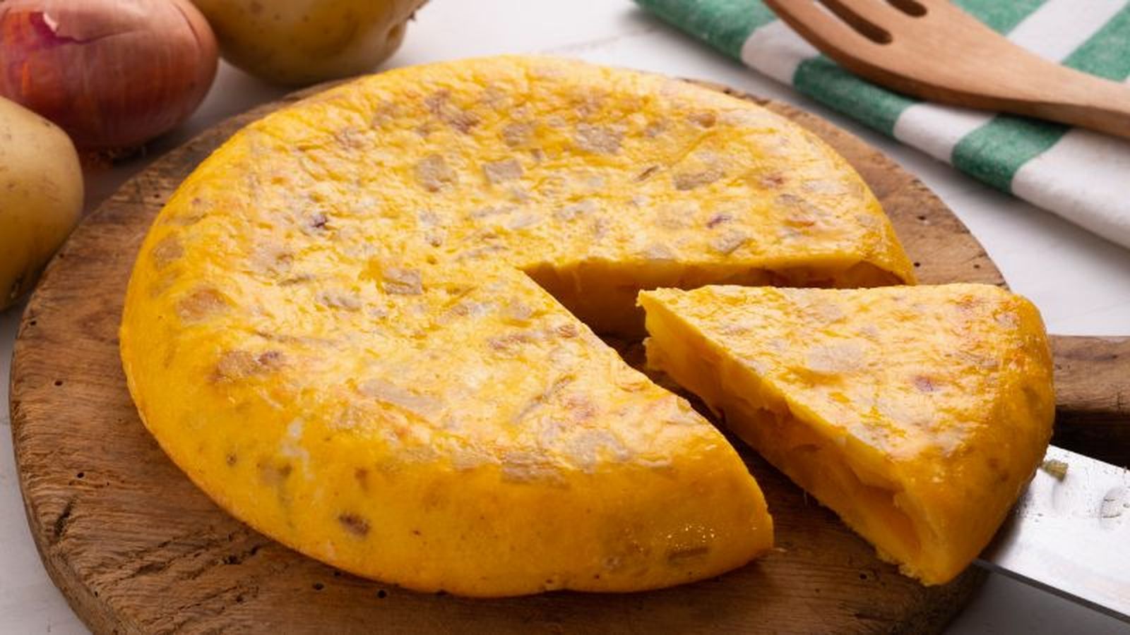 Tortilla de patatas con cebolla Tortilla de patatas con cebolla