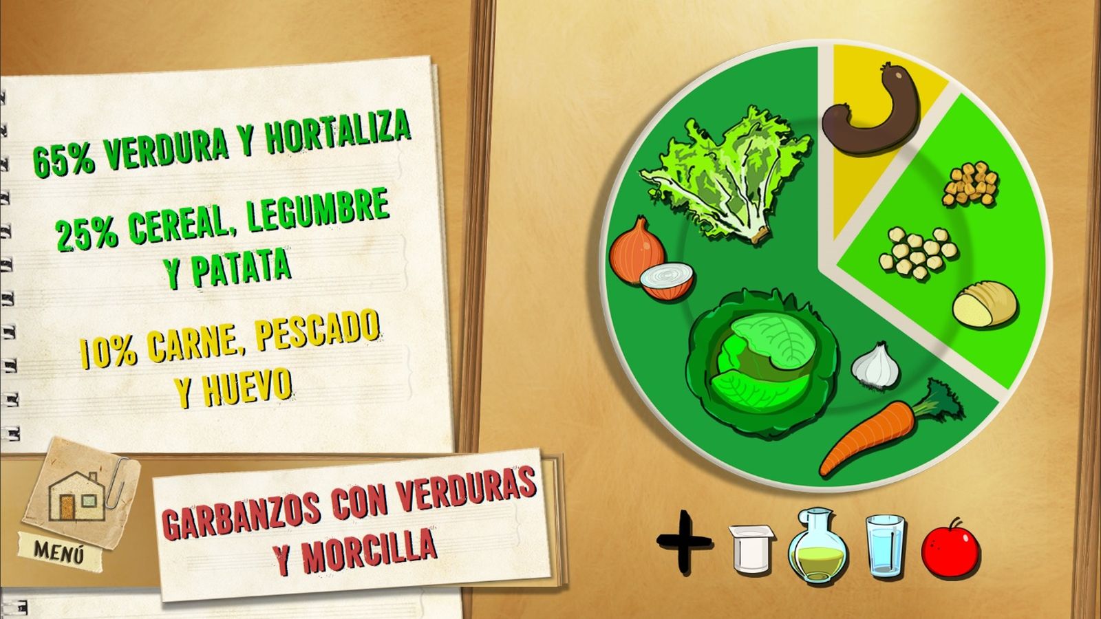 6096 1 Garbanzos con verduras y morcilla plato 6096 1 Garbanzos con verduras y morcilla plato