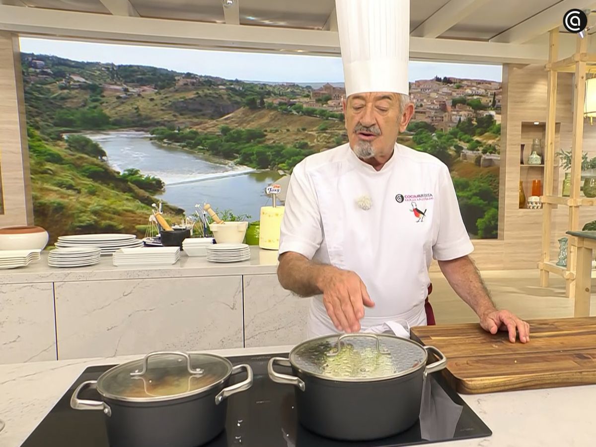 Puerros a la plancha con puré de calabaza - paso 1