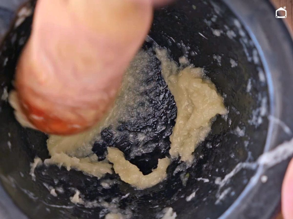 Ajo en crema para un alioli sin huevo cremoso