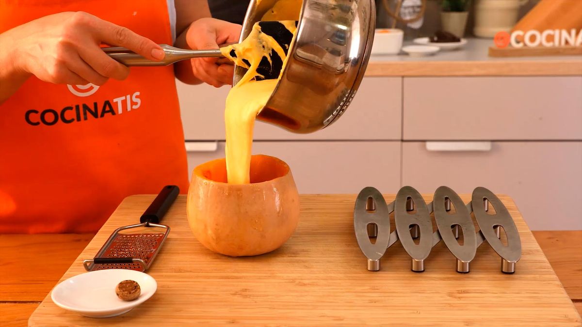 Receta de fondue de calabaza y queso   paso 5