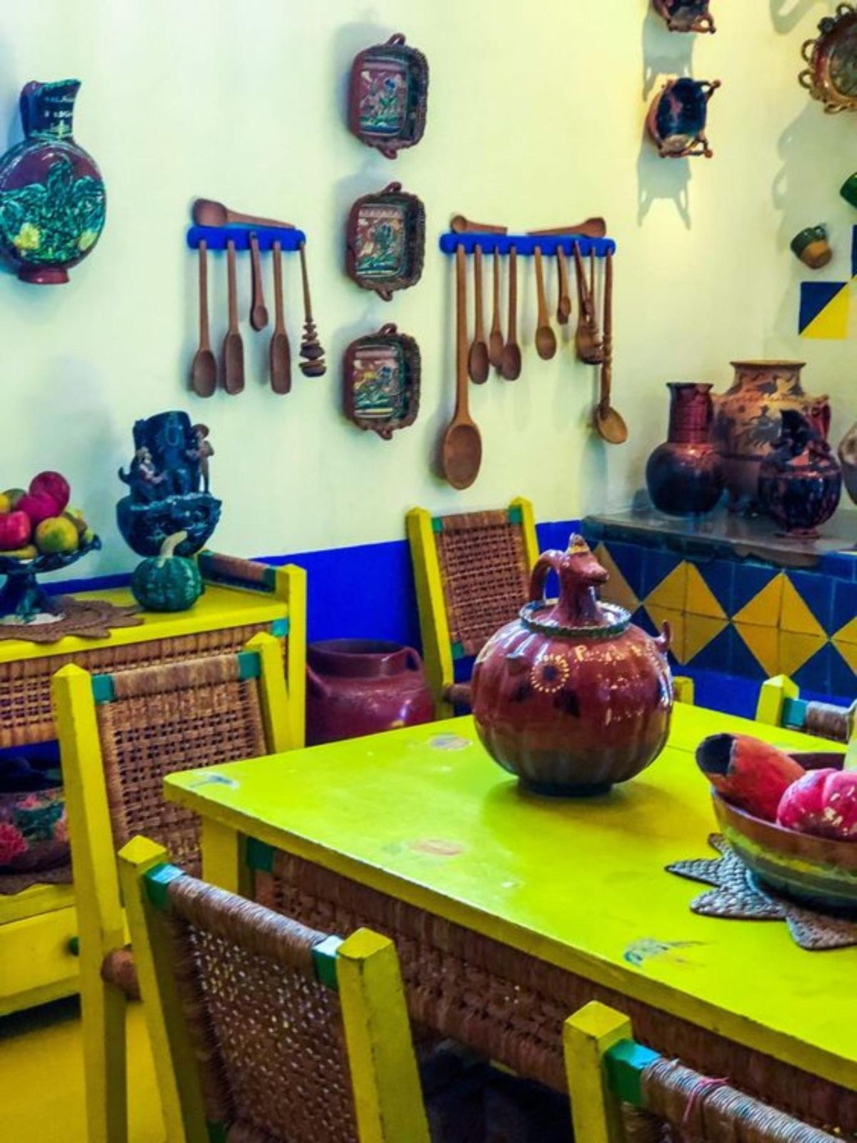 Cocina de la Casa Azul de Frida Kahlo.