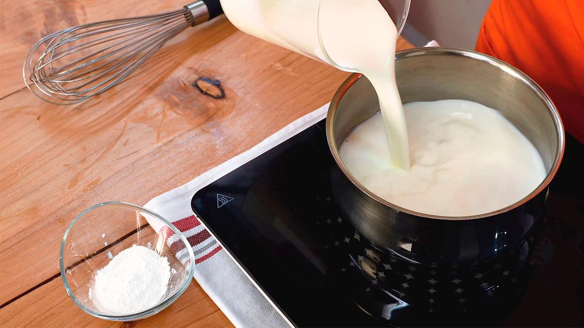 Receta de flan de dos chocolates  paso 2