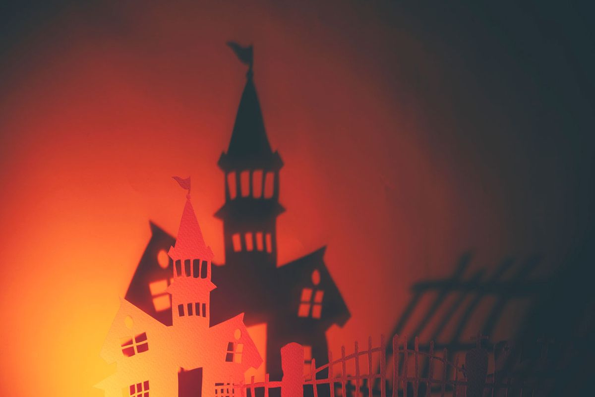 sombras chinescas halloween castillo