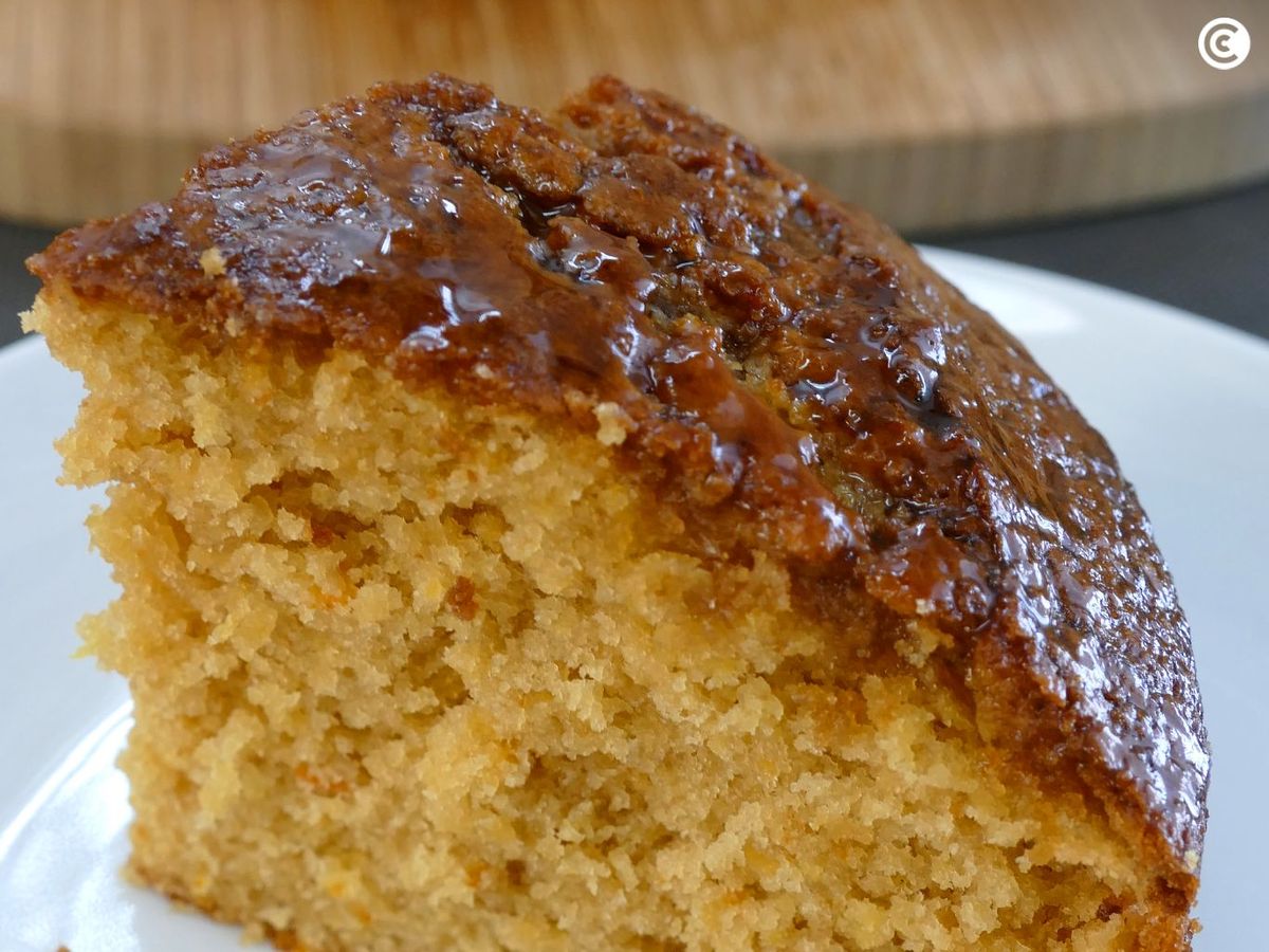 Bizcocho con almíbar