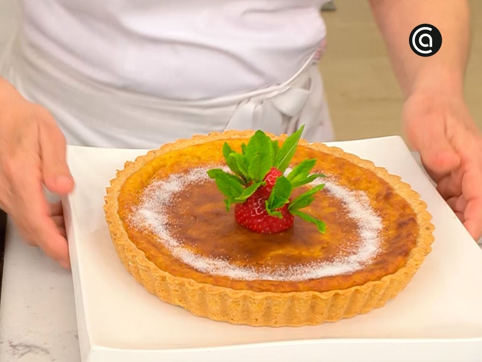 Desmolda y decora la tarta flaó Desmolda y decora la tarta flaó