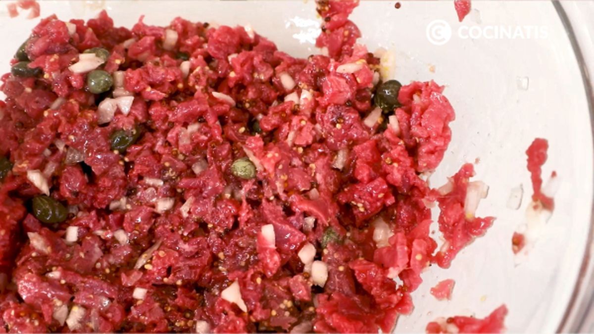 Receta de steak tartar  paso 3