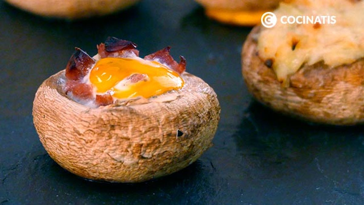 Receta de champiñones rellenos al horno  paso 7