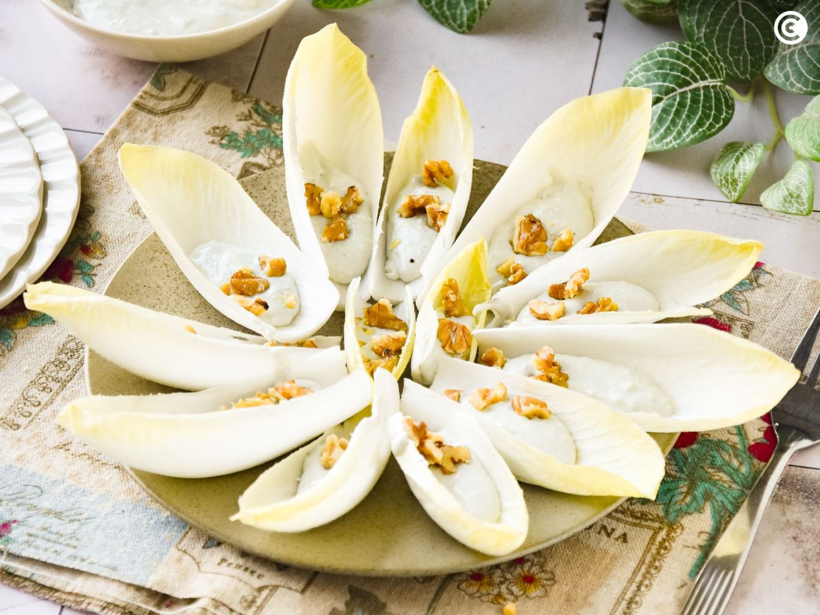 Endivias con roquefort