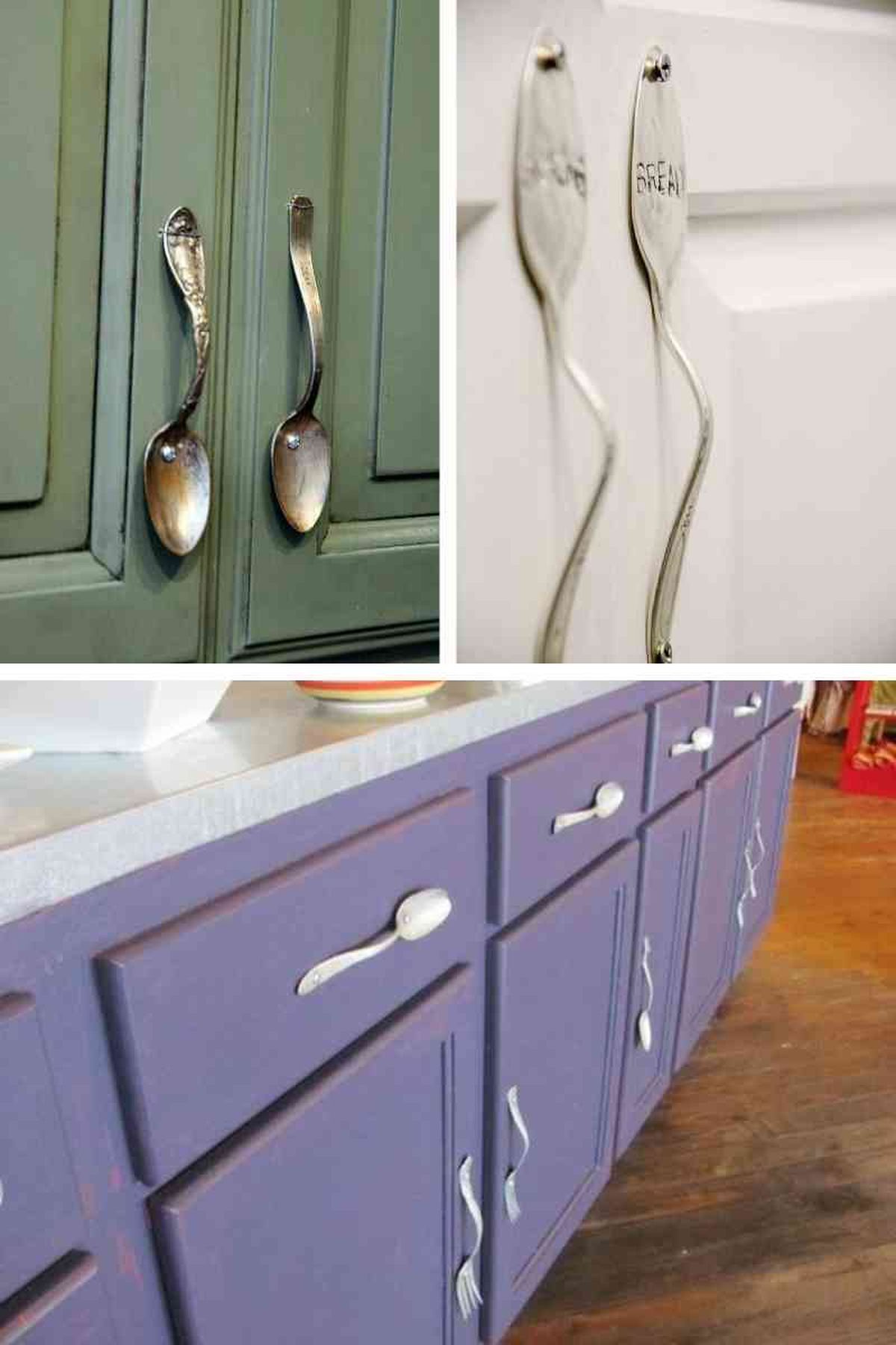 ideas reutilizar cucharas pomos tiradores muebles