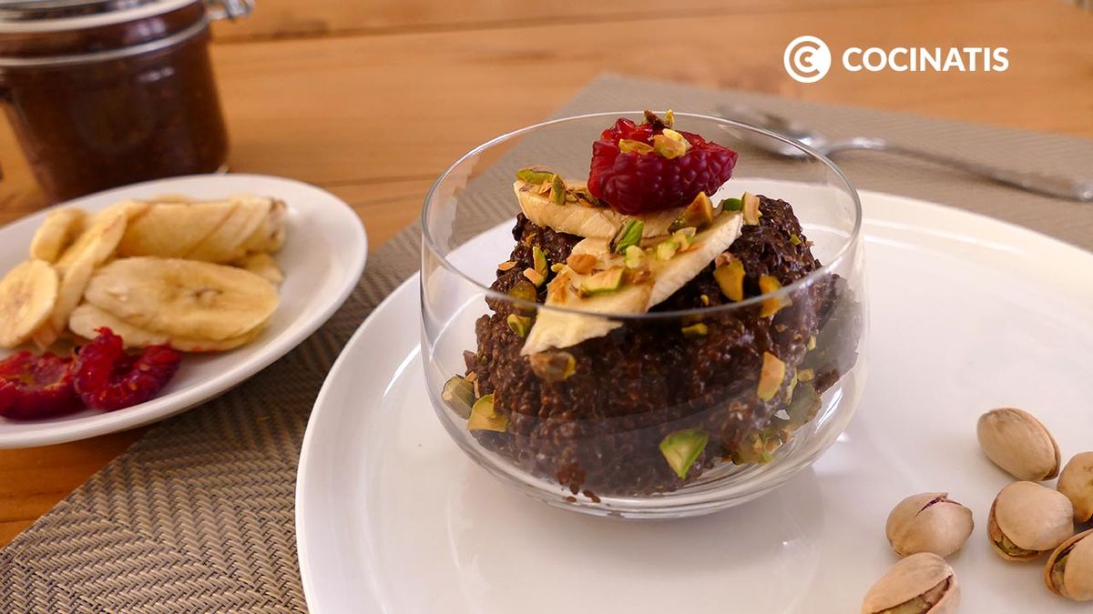 Pudin de chía y chocolate