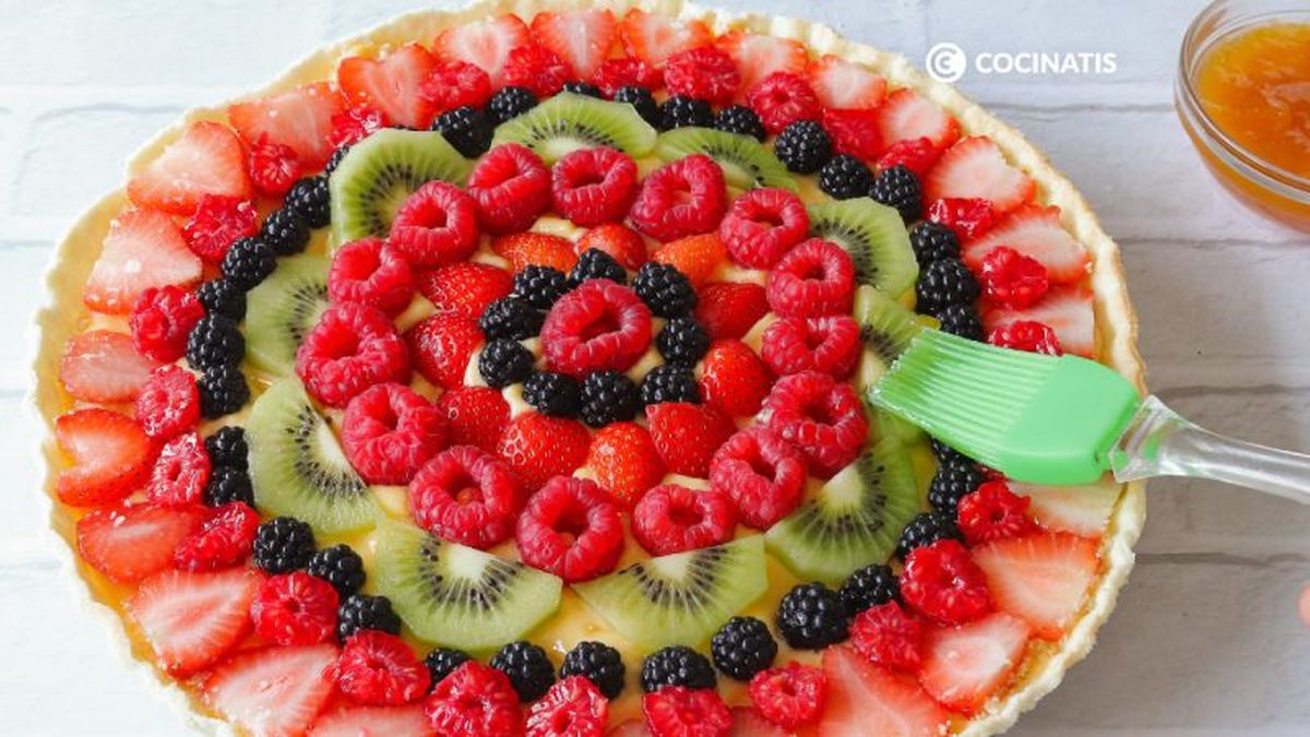 Pintamos las frutas con mermelada