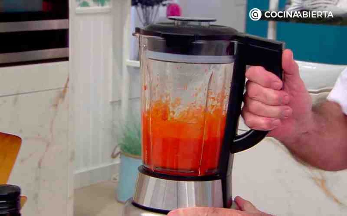 Tritura los pimientos