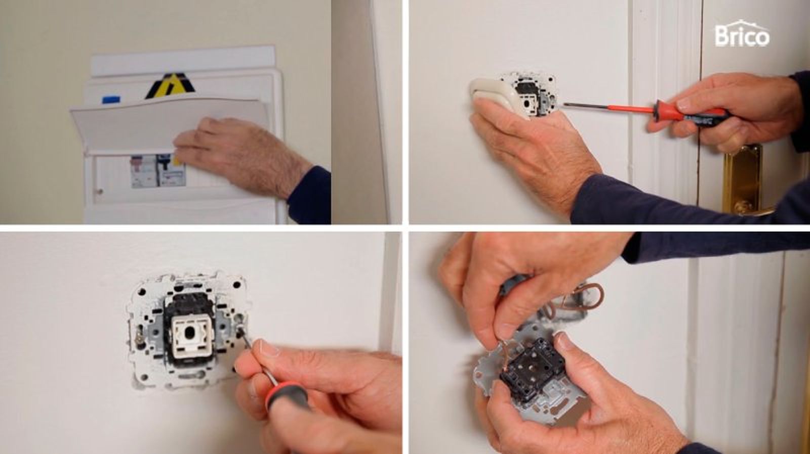 Pasos para cambiar un interruptor de luz antiguo / Foto hogarmania Pasos para cambiar un interruptor de luz antiguo / Foto hogarmania