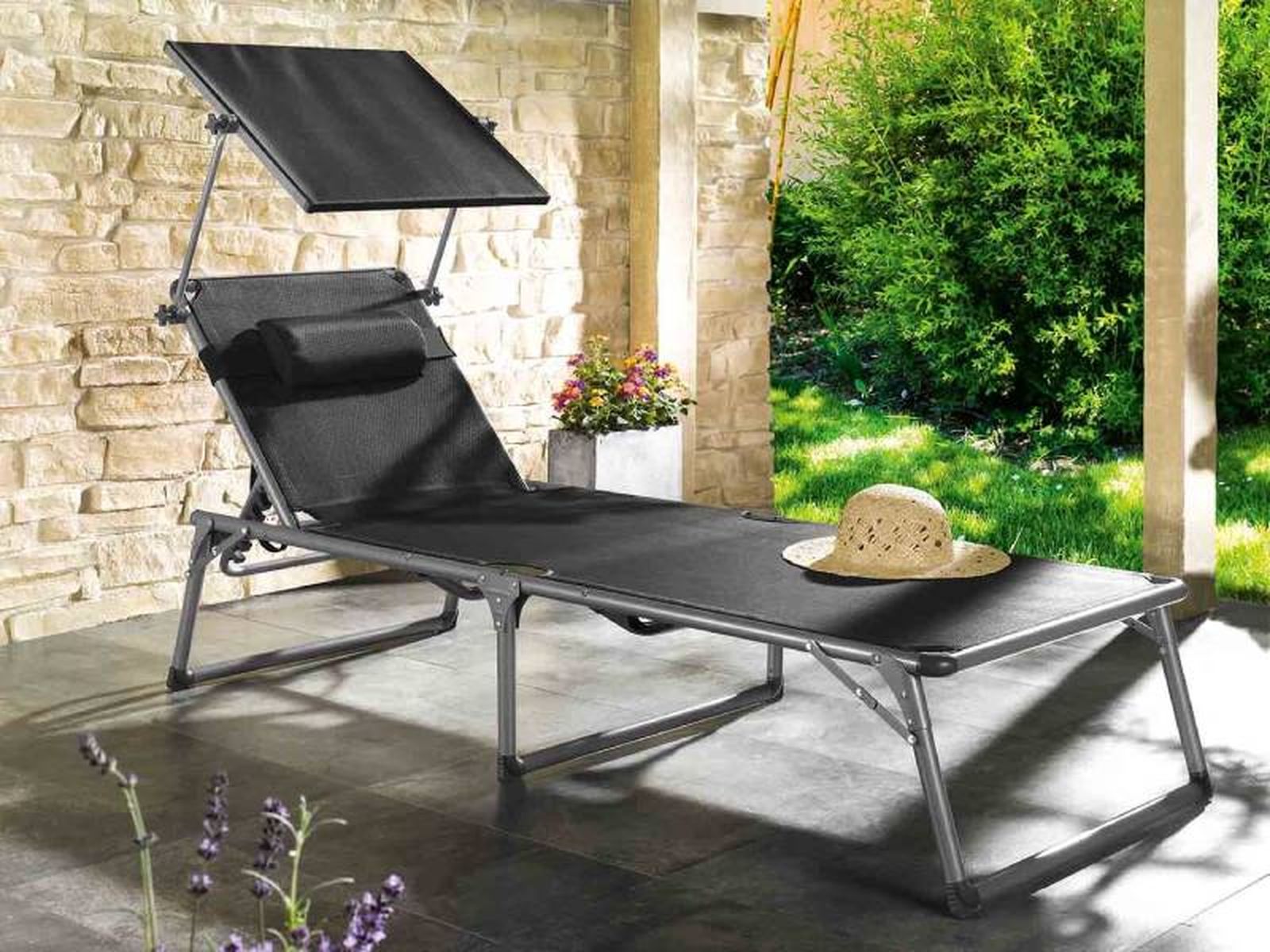 Tumbona de aluminio gris Houston de Lidl. Tumbona de aluminio gris Houston de Lidl.