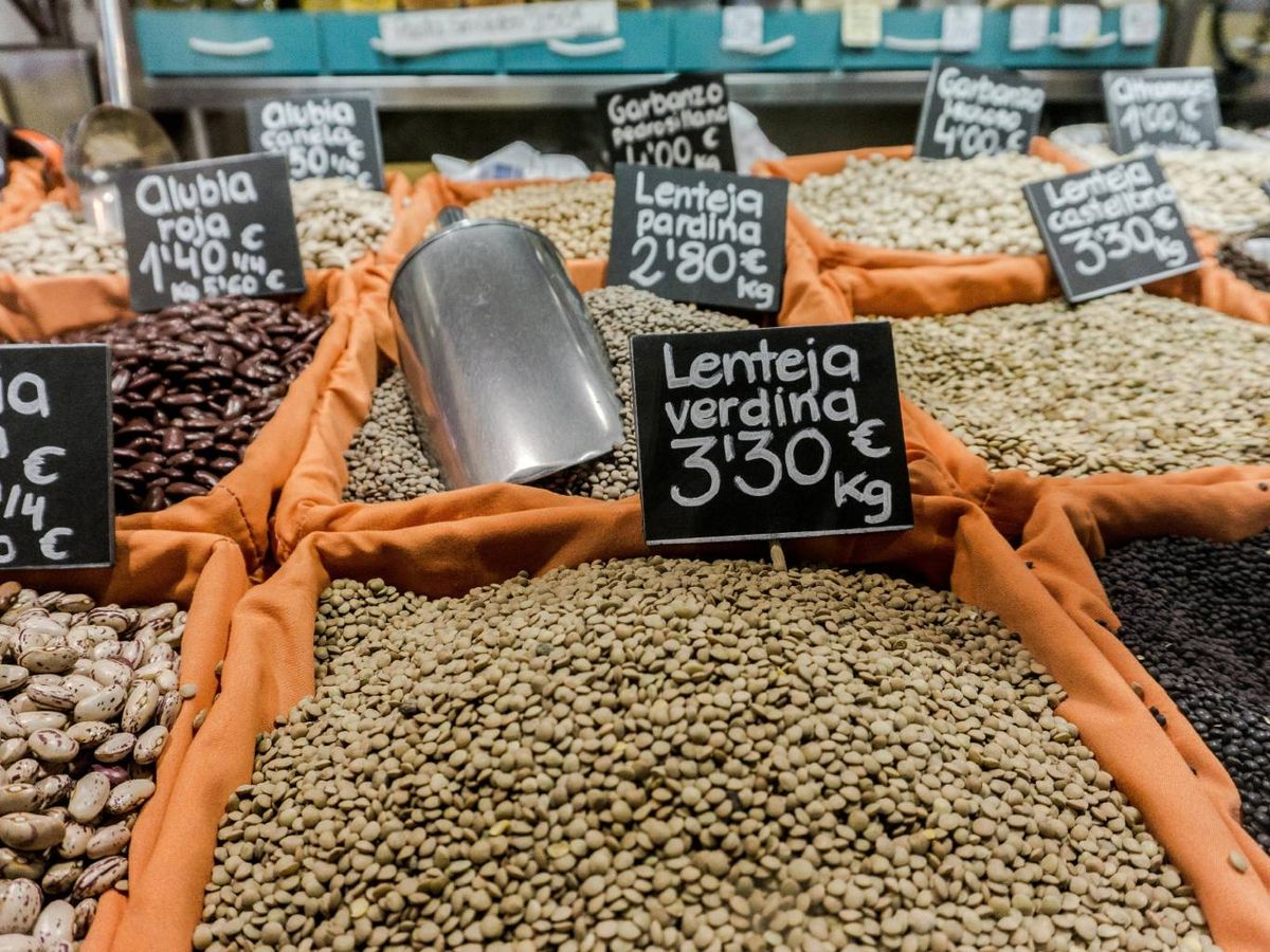 En el mercado podemos encontrar distintos tipos de lentejas.