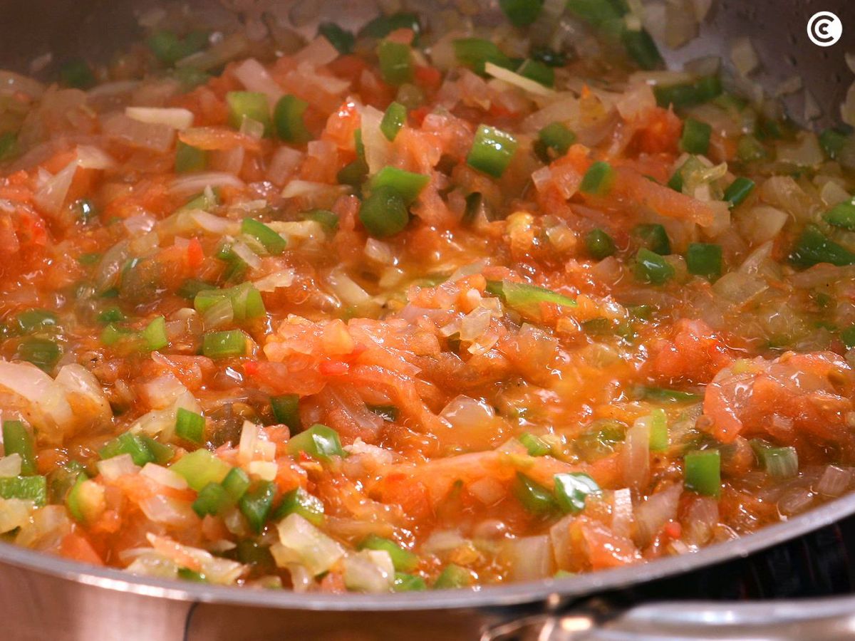 Sofrito para el marmitako de bonito