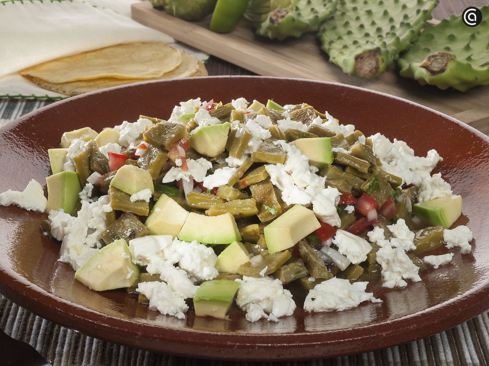 Ensalada mexicana de nopales