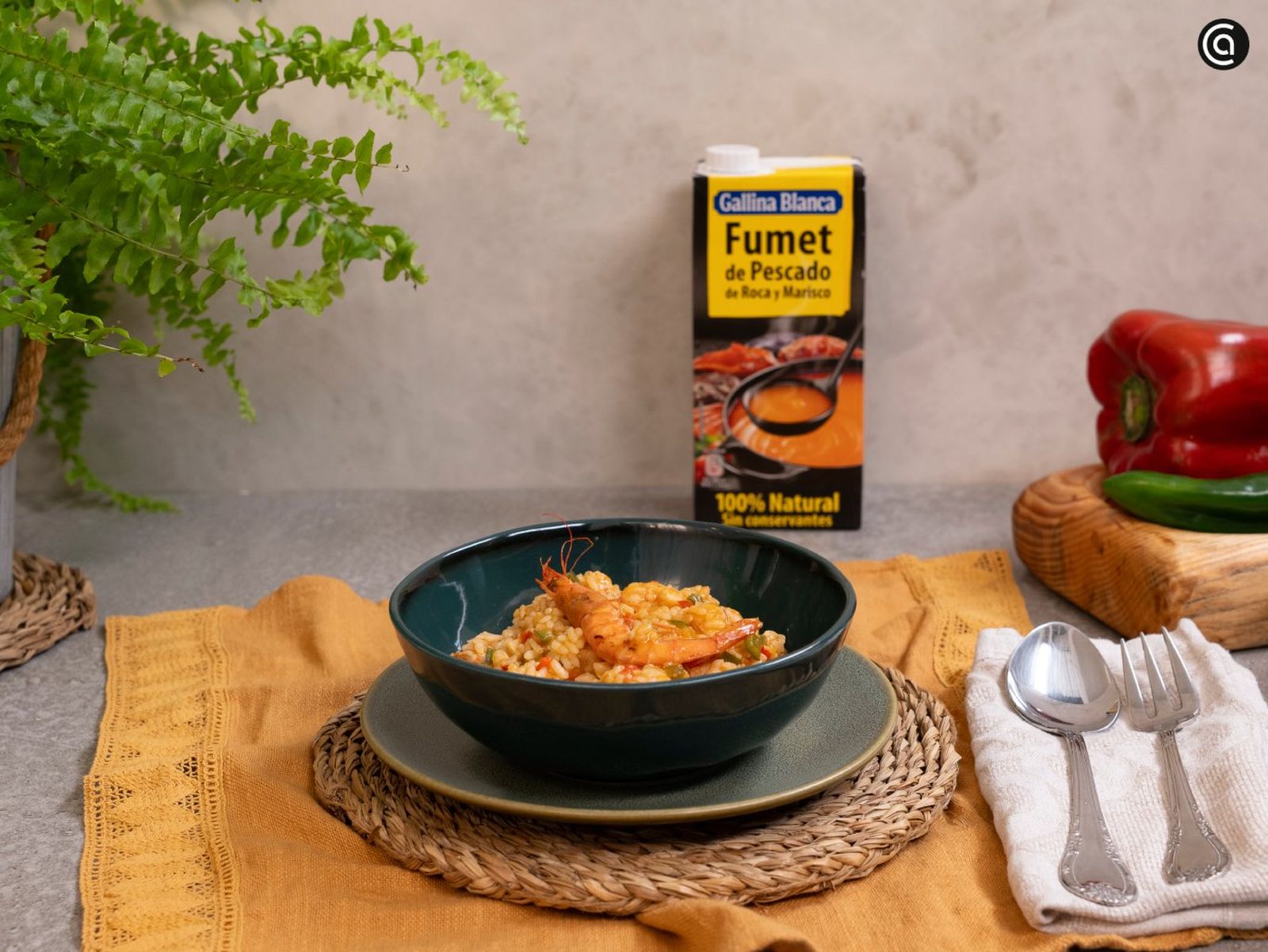 Aprende a preparar un arroz meloso con gambas con esta sencilla receta