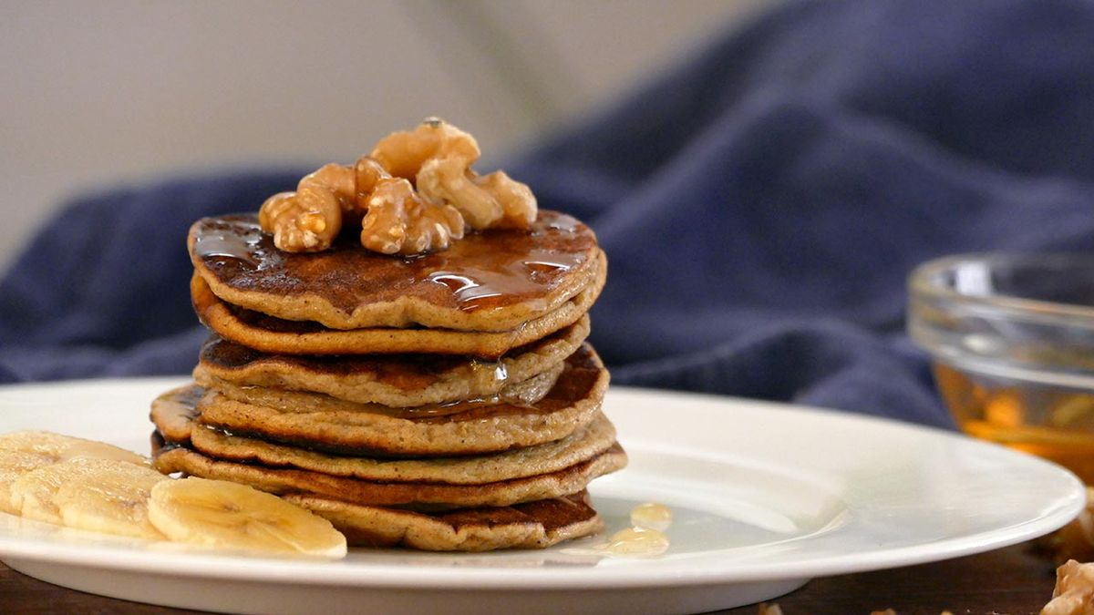 Receta de tortitas de plátano   paso 5