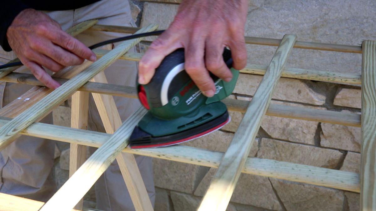 Hacer cabecero con una celosía paso 3