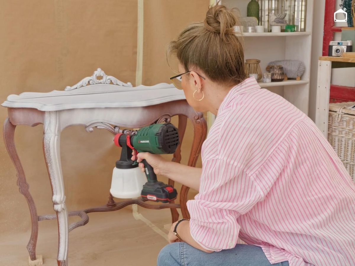 Pintar un mueble con pistola, paso 4.