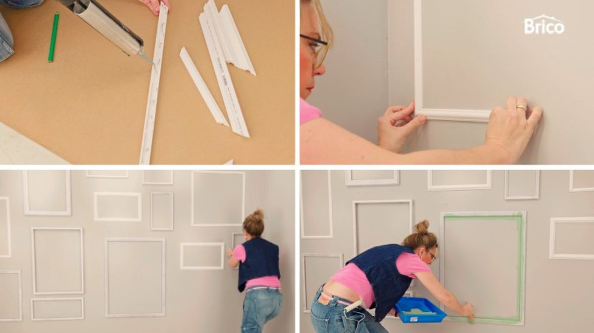 Fijar las molduras y pintar