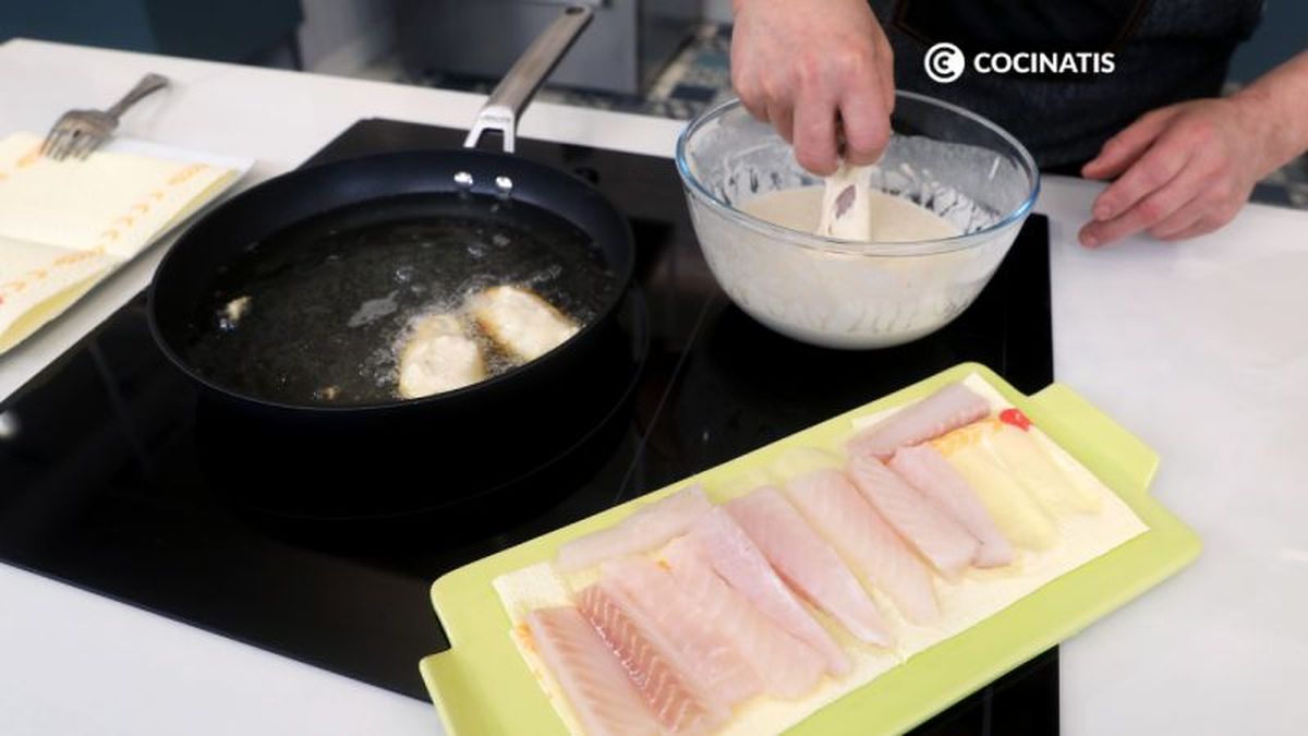 Freímos el pescado rebozado