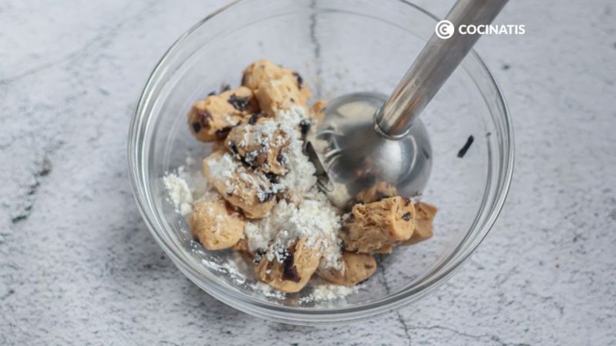 Trituramos los guisantes texturizados