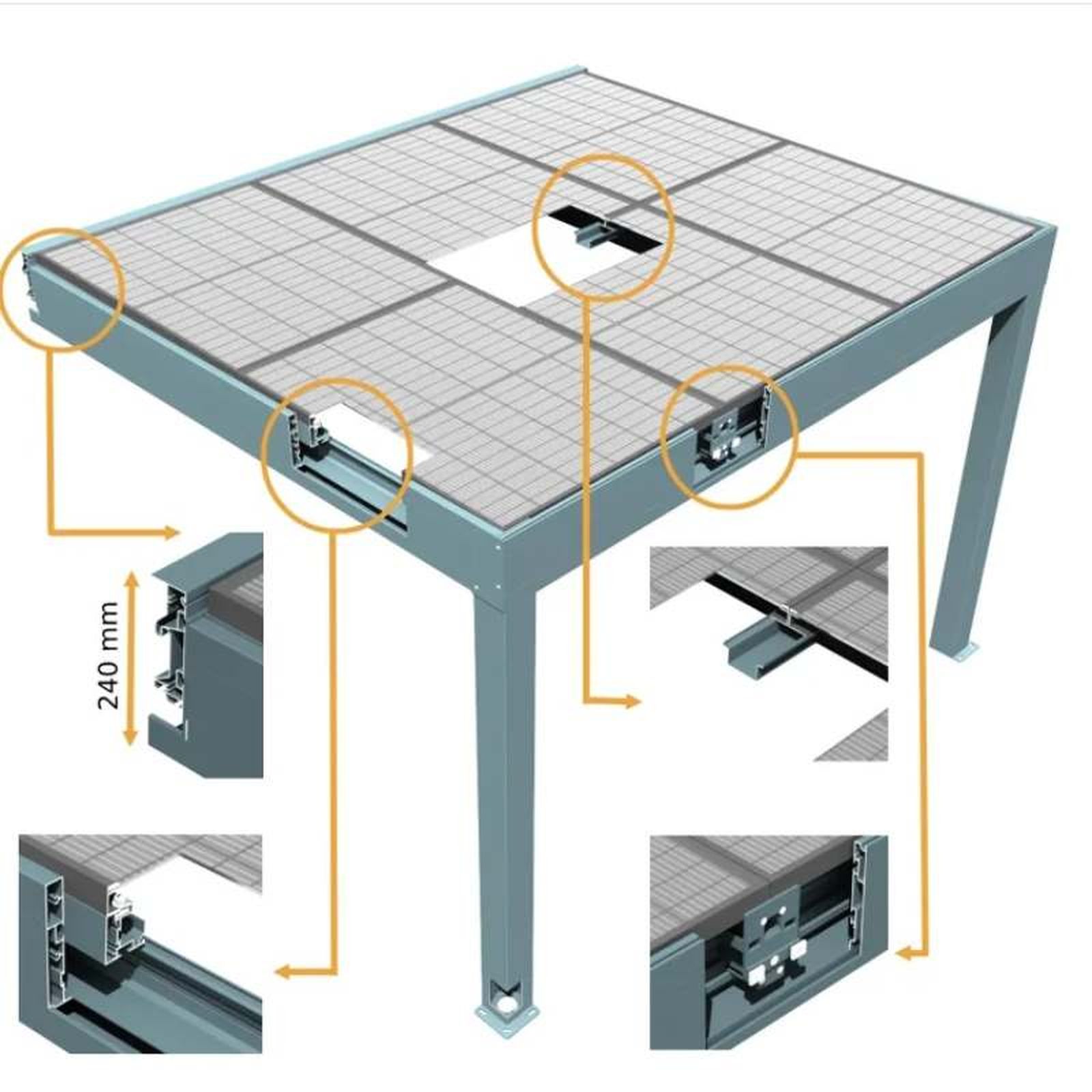 Diseño de la pérgola solar Aiguablava Diseño de la pérgola solar Aiguablava