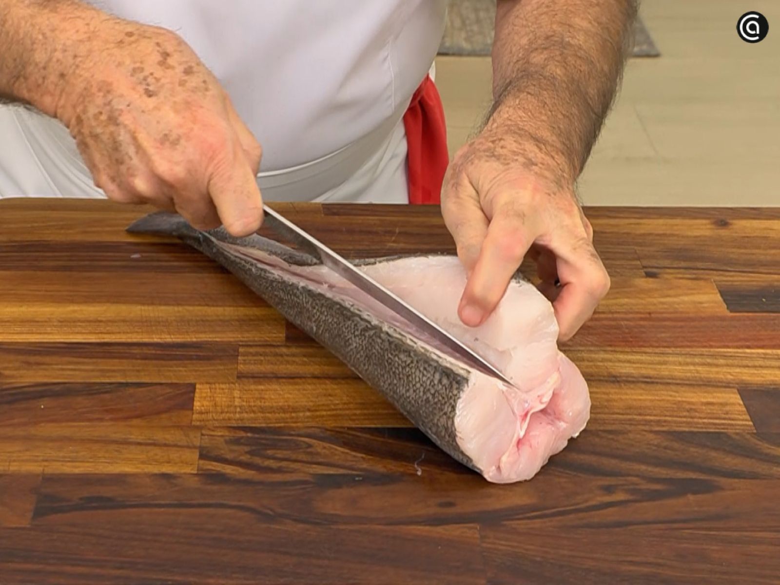 merluza rellena puerro costra panceta paso2