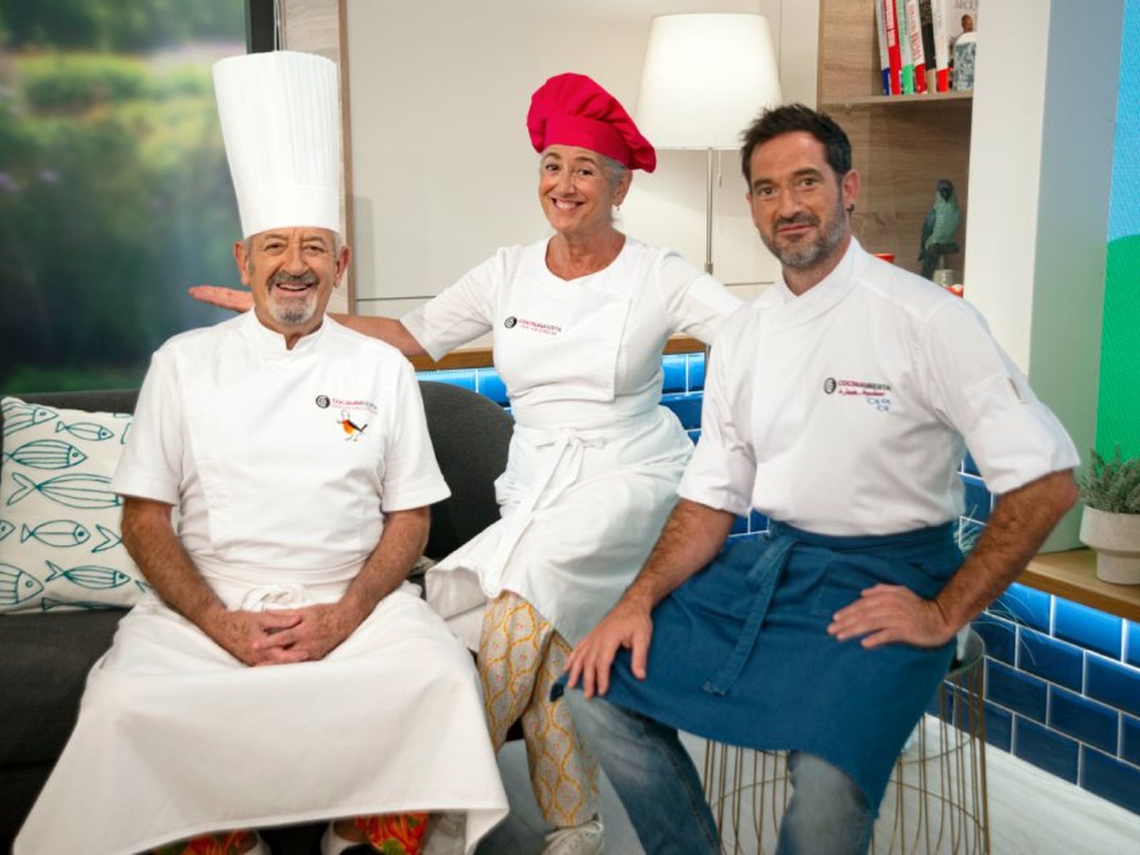 Karlos, Eva y Joseba Arguiñano
